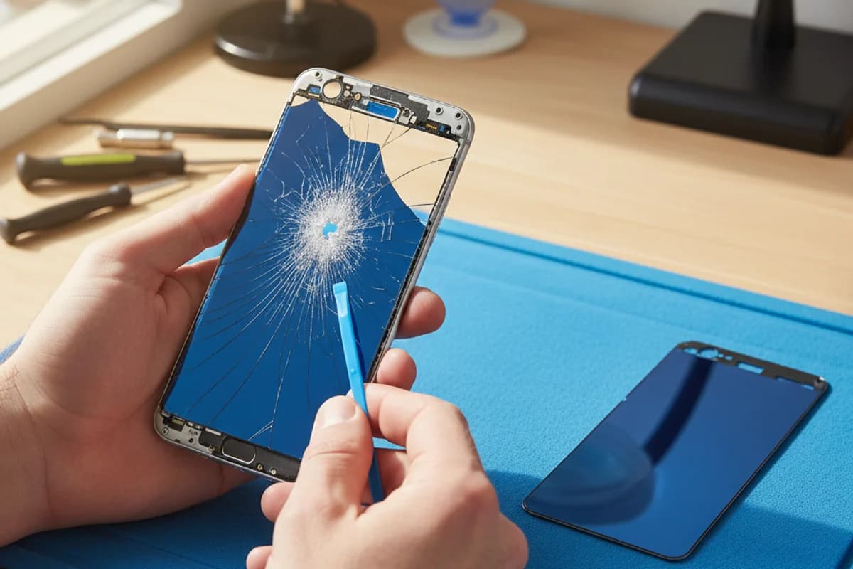 Remplacement vitre arrière téléphone à Cornavin Genève